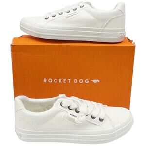 Rocket Dog Women's Cecilla White Lace-up Sneakers Women's Size 9 Low Top